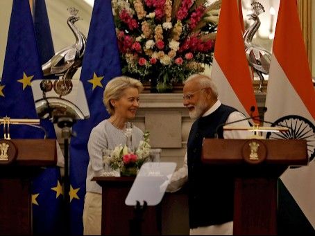 India-EU Free Trade Agreement Talks Gain Momentum | भारत-यूरोपियन यूनियन के बीच फ्री ट्रेड पर बातचीत शुरू: EU की टीम दिल्ली पहुंची; ट्रम्प के 50% टैरिफ का असर कम करने की तैयारी